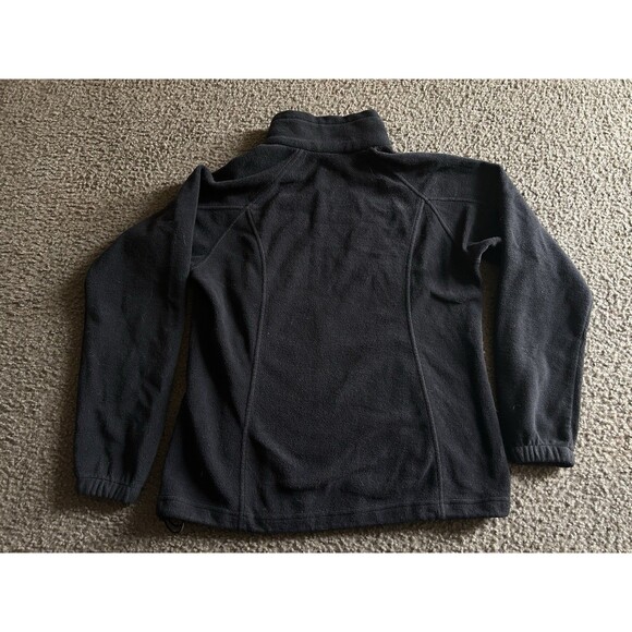 Columbia Jacket Women Large Black Full Zip Fleece Embroidered Outdoors Hiking - Picture 4 of 6